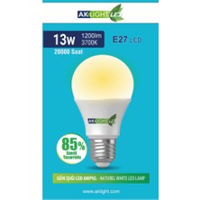Aklight 13W Günışığı E-27 LED Ampul 1200 Lm