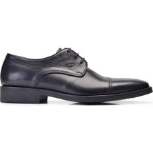 Nevzat Onay Erkek Günlük Ayakkabı Siyah Bağcıklı El İşçiliğiyle Üretilmiş Platform Taban