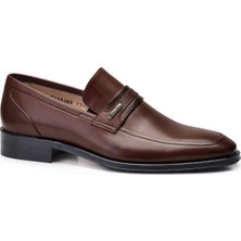 Nevzat Onay Kahverengi Klasik Loafer Erkek Ayakkabı -10452-