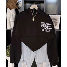 Dream Butik Oversize Dear Person Behind Me Kapşonlu Sweatshirt