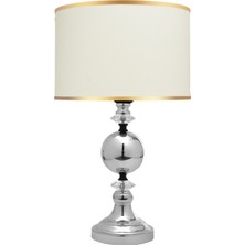 Minimal Omega Silver Chrome Abajur