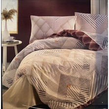 Kristal Olya Kiremit Çift Kişiliş Nevresim Takımı