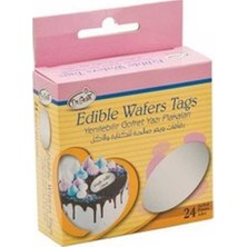 Dr. Gusto  Oval Yenilebilir Gofret Kağıdı Yazı Plakası 24'lü