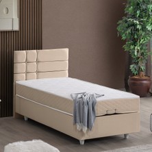 Setay Almada Baza Başlık Letto Yatak Seti - Bej