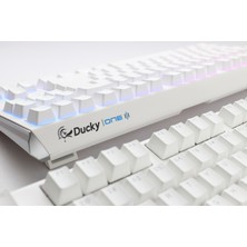Ducky One 3 Mekanik White Swich Q Tr White Keycaps Rgb LED Gaming Klavye