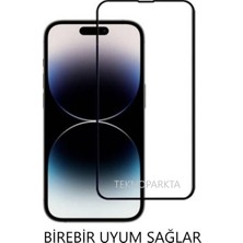 Teknoparkta Iphone 14 Plus Ekran Koruyucu Tam Kapatan Tamperli Cam Kırılmaz Cam Full Hd Glass