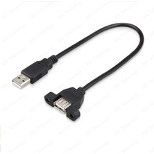 BK Teknoloji Panel Tipi Vidalı USB 2.0 Uzatma KABLOSU-30CM