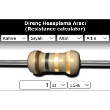 OEM 1 R (Ohm) Direnç 1/4 Wat