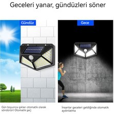 Sorako LED Güneş Açık Su Geçirmez Duvar Lambası Ev Bahçe Indüksiyon Lambası (Yurt Dışından)