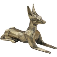 Evene Dekoratif Köpek Biblo Heykel El Yapımı Doberman Hediyelik Süs Eşyası Poly Model Tasarım Ürünü