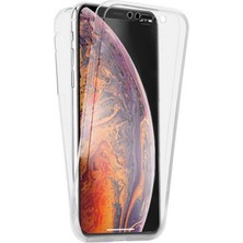 Microsonic Apple iPhone Xs (5.8'') Kılıf 6 Tarafı Tam Full Koruma 360 Clear Soft Şeffaf