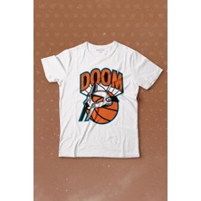 Kendim Seçtim Mf Doom Basketbol Hip Hop Maske Baskılı Çocuk T-Shirt