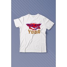 Kendim Seçtim Baby On Board Yoda Star Wars Kahverengi Bebek Mandalorian Baskılı Çocuk T-Shirt