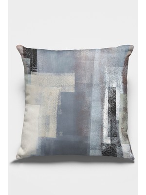 RugViva Tay Tüyü Dokuma Premium Kumaş Dekoratif Çift Taraflı Soyut Kırlent Kılıfı 43X43 Cm KRL312