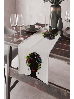 RugViva Tay Tüyü Elit Dokuma Leke Tutmaz Kumaş Masa Örtüsü Ranır 40X140 Cm RNR062