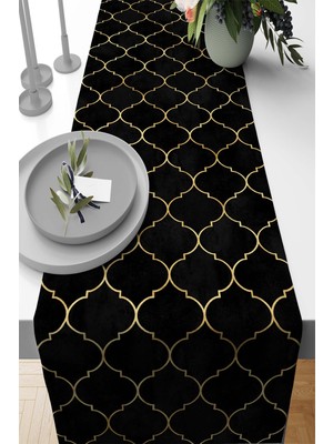 RugViva Tay Tüyü Dokuma Elit Leke Tutmaz Kumaş Masa Örtüsü Runner Fas 40X140 Cm RNR153