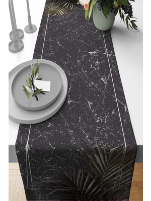 RugViva Masa Örtüsü Leke Tutmaz Elit Tay Tüyü Dokuma Kumaş Runner Amazon 40X140 Cm RNR404