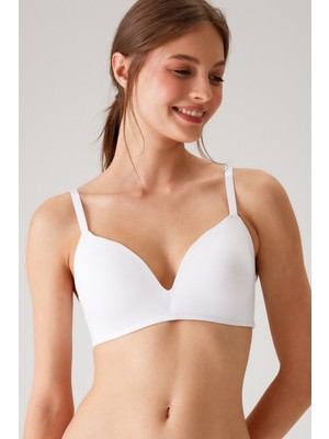 PİERRE CARDİN 6110 BAYAN BALENSİZ DESTEKSİZ MİCRO BEYAZ SÜTYEN