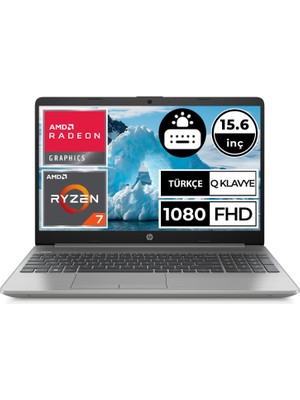 Hp 255 G9 Amd Ryzen 7 5825U 8GB 512GB SSD 14" FHD Freedos Taşınabilir Bilgisayar 6Q8N3ES