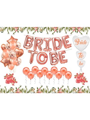 Rönesans Parti Bride To Be Rose Gold Balon Set Bekarlığa Veda Partisi Set-2