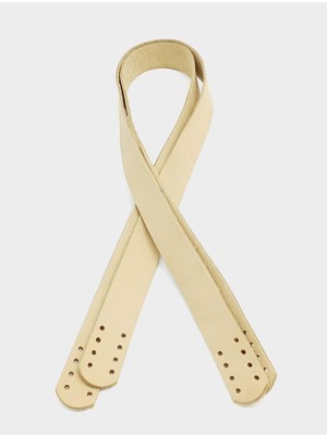 Angel Çanta Aksesuar Ham Doğal Renk Gerçek Deri 70X2.3 cm Çift Sap