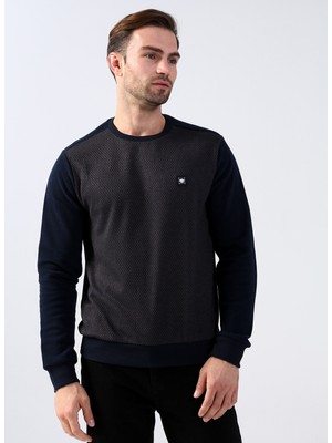 Lee Cooper O Yaka Kahve Erkek Sweatshirt 231 Lcm 241009 Ethan Kahve-Karamel