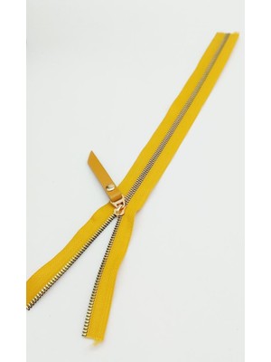 Angel Çanta Aksesuar Gerçek Deri Başlıklı Hardal Fermuar 40 cm Light Gold Metal