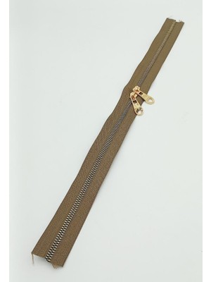 Angel Çanta Aksesuar Çift Başlı Vizon Fermuar Light Gold Metal 40 cm