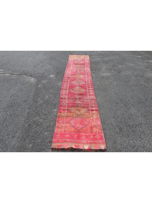 Kayra Export Kayra E x port Eskitme Halı, Türk Halısı, Halı, 72 x 384 cm Pempe Halı, Anadolusı Mutfak Halı, Dekoratif Mutfak Halı,