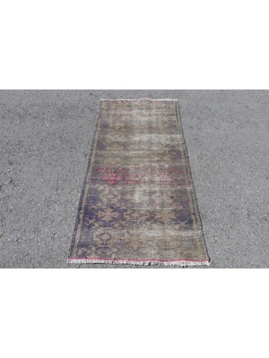 Kayra Export Kayra E x port Türk Halısı, Eskitme Halı, Halı, 77 x 153 cm Mor Halı, Organik Duvar Asma Halı, Ofice Küçük Halı,  707