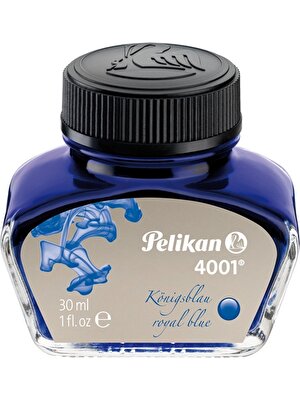 Pelikan 4001 Dolma Kalem Mürekkebi 30 Ml. Kırmızı + Mavi