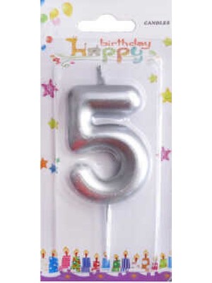 Hayaller Dükkanı Mum 5 Yaş Gümüş Pk:1-1