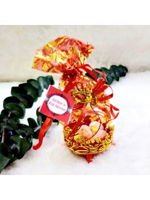 Hayaller Dükkanı 30 Adet Ayaklı Keseli Kırmızı Kına Lik