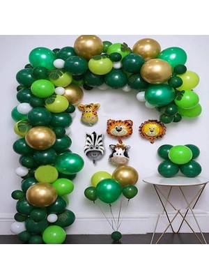 Hayaller Dükkanı Safari Balon Zinciri  Seti 107 Parça