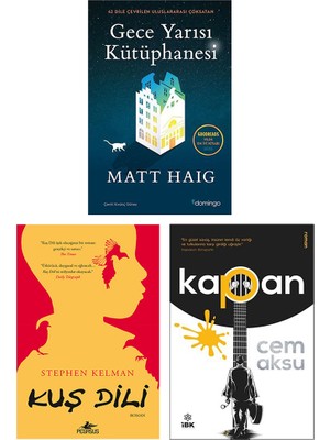 Gece Yarısı Kütüphanesi - Kuş Dili - Kapan - 3 Kitap Set