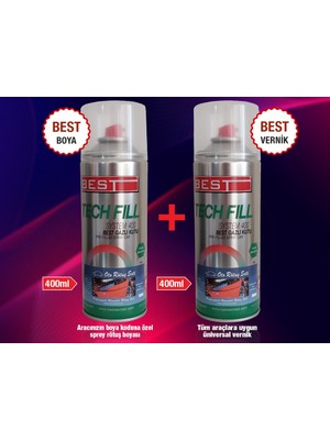 Best Opel Kod: G40 Ay Taşı Gri Best Sprey Boya Seti (Boya + Vernik)