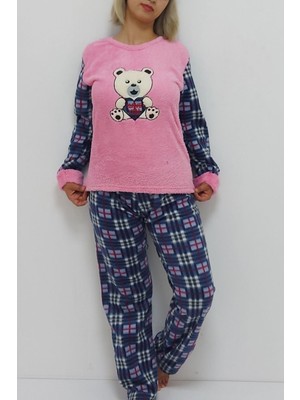 Atsy Panda Desenli Pijama Takımı Pembe