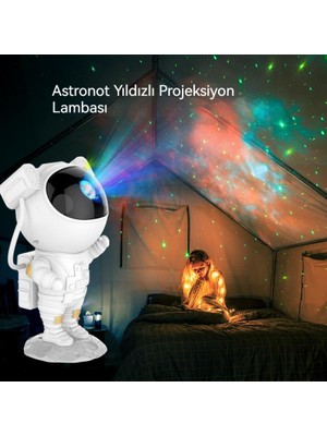 Haigo Global 11 Astronot Yıldızlı Gökyüzü Projeksiyon Lambası (Yurt Dışından)