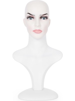 Rafburada Takı Mankeni - Tablalı, Makyajlı, Döner Kafa Takı Mankeni