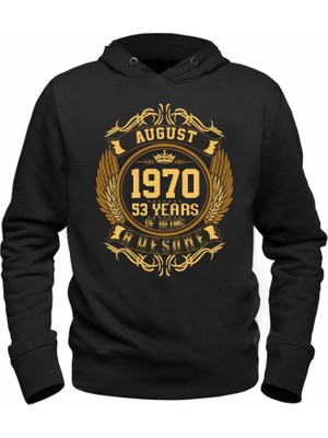 Alfa Tshirt Vintage Gold Awesome Series August 1970 Siyah Sweatshirt