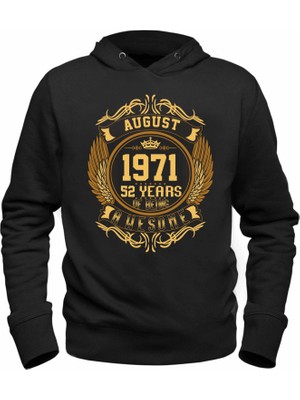 Alfa Tshirt Vintage Gold Awesome Series August 1971 Siyah Sweatshirt
