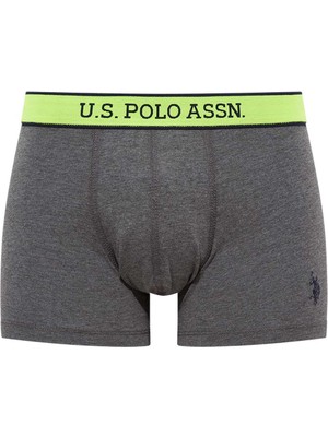 U.S. Polo Assn. Erkek Baskılı-Gri 2'li Boxer 80479