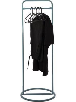 Fec Reklam Oba Metal Konfeksiyon Askılığı Renk Askılık Turkuaz Elbise Askılığı Ayaklı Askılık Kıyafet Askılığı
