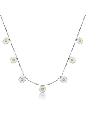 Inure Jewelry Gümüş Papatya Şans Kadın Kolye