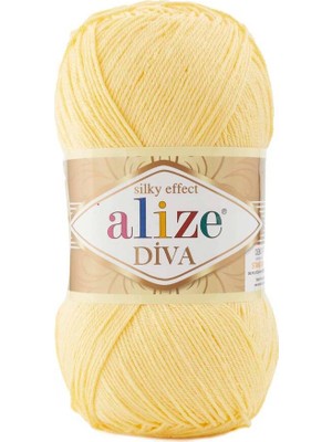 Alize Diva El Örgü Ipi Açık Sarı 187