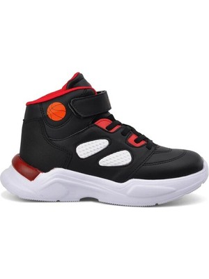 Pepino Siyah Beyaz Kırmızı Erkek Çocuk Basketbol Ayakkabısı