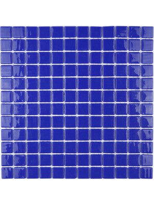MozaiKristaL Havuz, Banyo, Sauna, Spa Ve Tüm Yüzeyler Için 25x25 Mm Mavi Cam Mozaik.