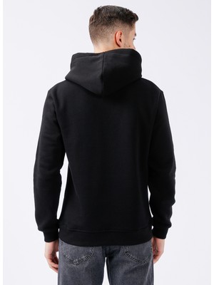 Lee Cooper Kapüşon Yaka Siyah Erkek Sweatshirt 231 Lcm 241014 Gregory Sä°yah