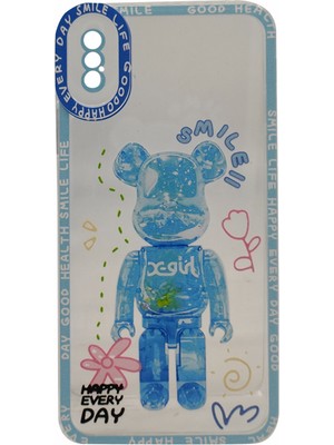 Nettech Apple iPhone x Uyumlu Kristal Carachter Seri Arka Koruma