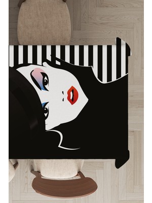 RugViva Yıkanır Leke Tutmayan Leke Tutmayan Dokuma Elit Kumaş Makeup Kadın Masa Örtüsü MSO060